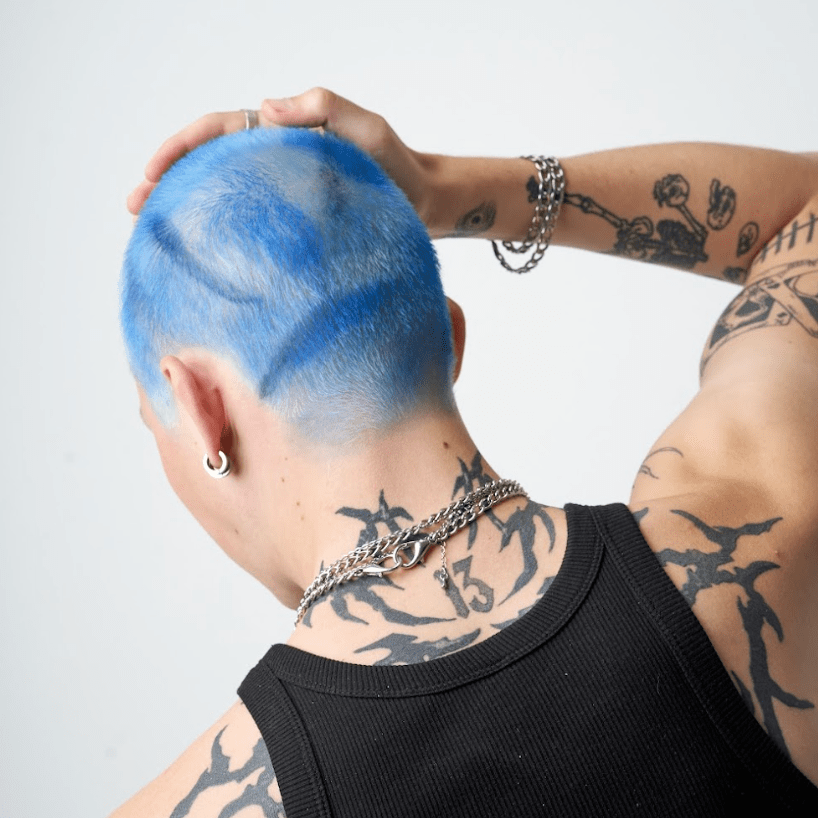 Slick Gorilla Hair Colour Blue